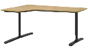 [FURN_1118] Bureau d'angle noir