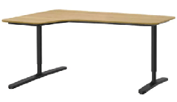 [FURN_1118] Bureau d'angle noir